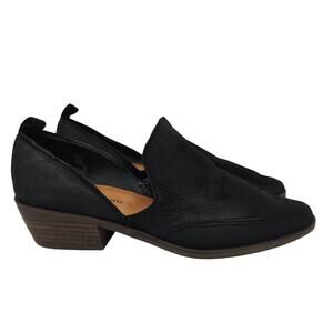 Lucky Brand Mahzan Booties Mules Leather Gray 7.5